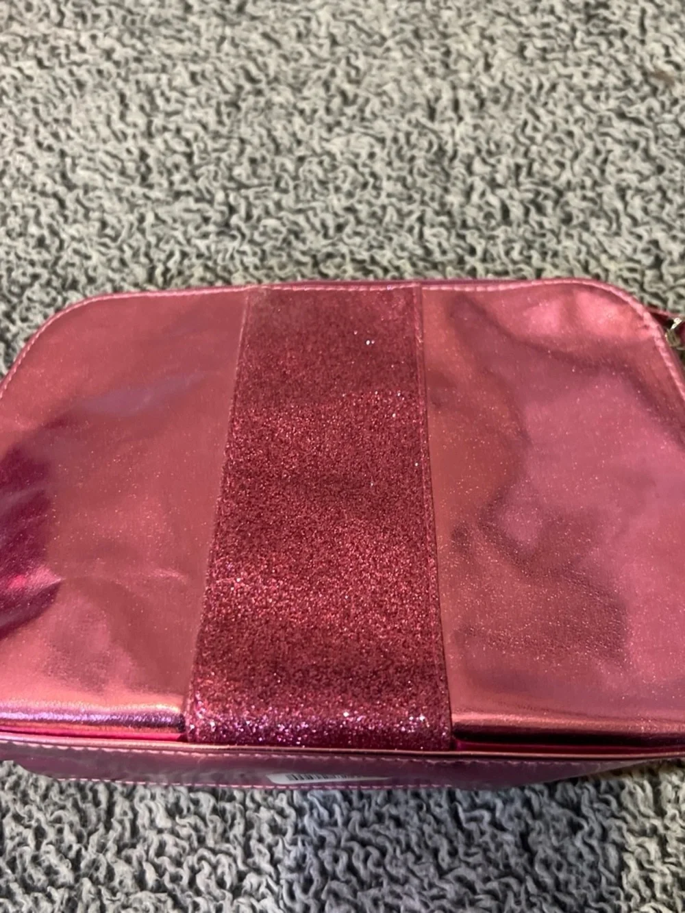 Ulta Beauty Hot Pink Metallic Cosmetic Pouch Duo